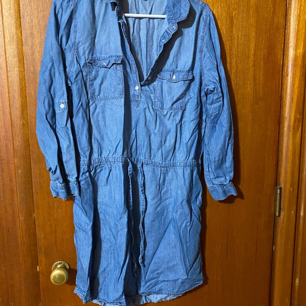 Gloria Vanderbilt Denim Blue Midi Jean‎ Dress